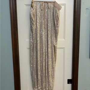 Sequin Wide Leg Pants